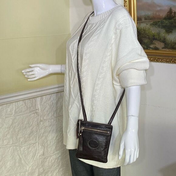 Roots Leather Mini Crossbody Festival Bag - Picture 4 of 12